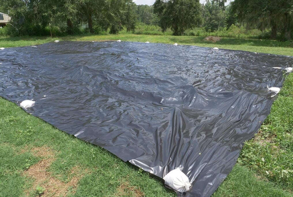 Heavy Duty Black Vinyl Tarp/Cover 75% Off!!